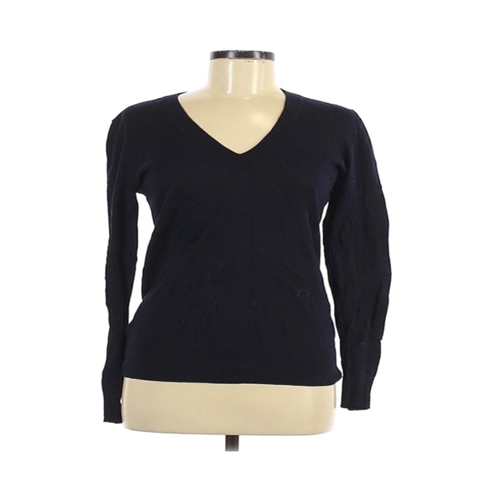 J. Crew navy v-neck sweater